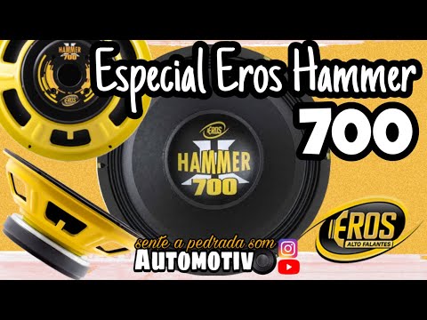 ESPECIAL ALTO FALANTE EROS HAMMER 700/SENTE A PEDRADA SOM AUTOMOTIVO
