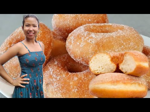 Narikel ni nomgipa donut // Soft coconut donuts