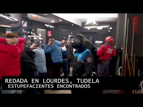[VIDEO] Redada en un bar del barrio de Lourdes de Tudela