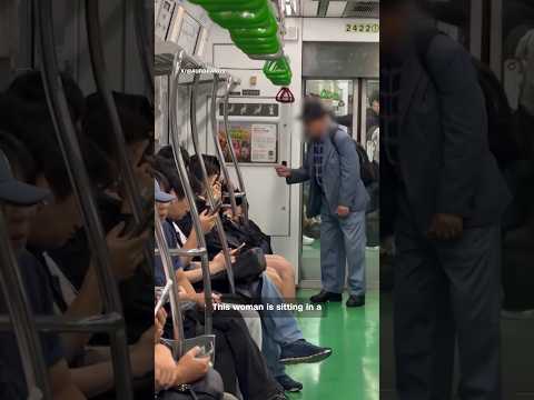 Elderly brawl on trains for priority seating