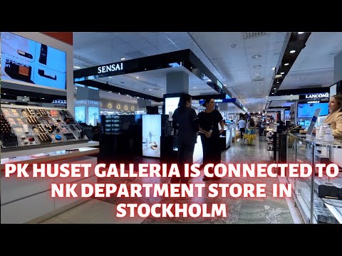 Walk on Hamngatan and visit PK huset galleria and NK departmentstore in Stockholm City Sweden