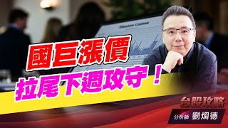 國巨漲價拉尾下週攻守！｜台股攻略｜劉烱德 (圖)