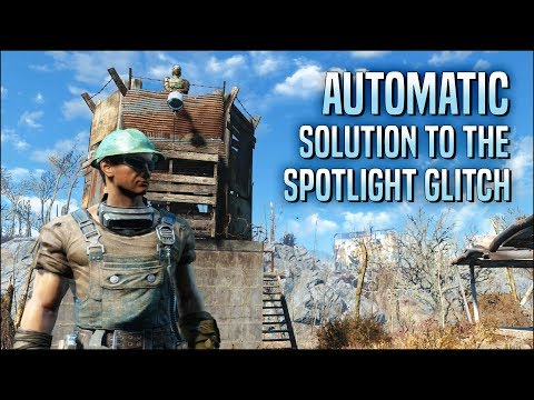 Automatic Solution to the Spotlight Glitch 💡 Fallout 4 No Mods Shop Class