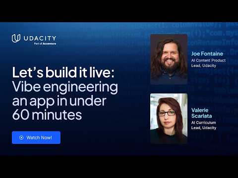 Let’s Build It Live: Vibe Engineering an App in Under 60 Minutes