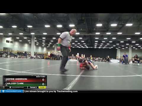 79-85 Lbs 1st Place Match - Carleigh Clark, OK Vs Jasmine Anderson, IA 660c