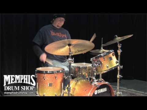 Yamaha Maple Custom Absolute Drum Set - Yellow Sparkle Fade