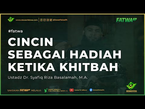 018 Cincin sebagai hadiah ketika Khitbah - Dr. Syafiq Riza Basalamah, M.A. حَفِظَهُ اللهُ