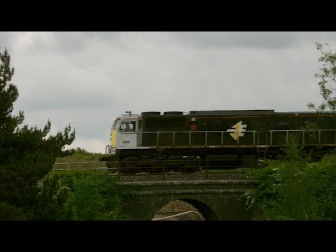 Irish Rail 080 Hauling DFDS Liner