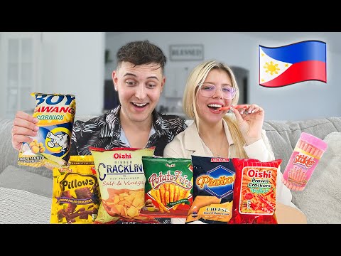Trying FILIPINO SNACKS for the FIRST TIME!