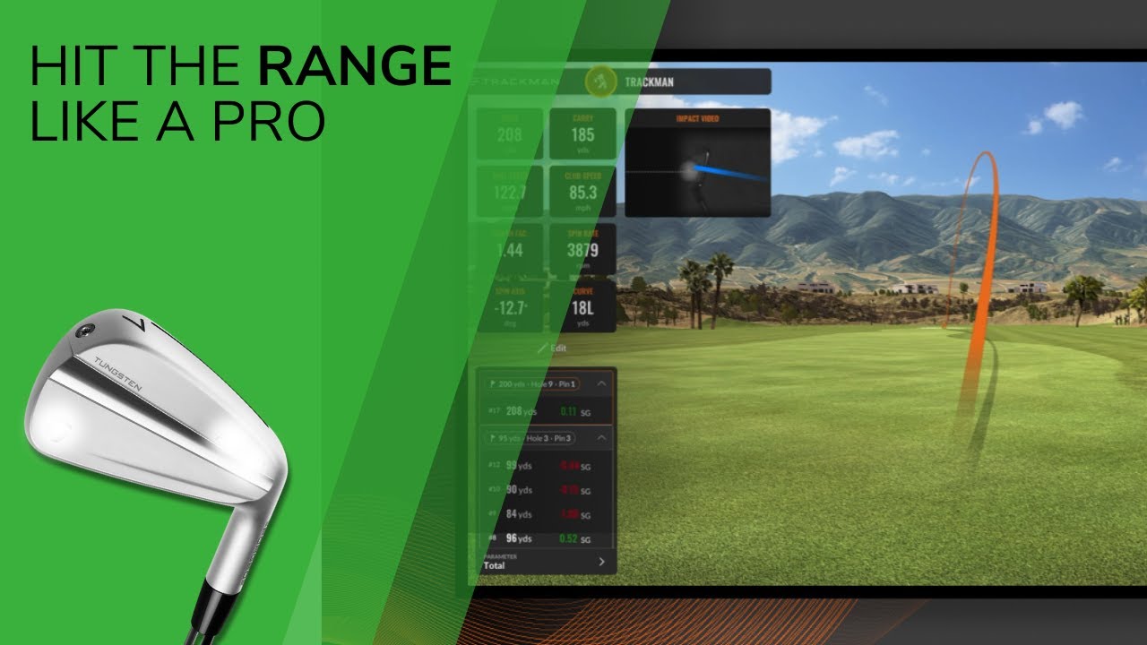 How To Use The Trackman Range For Warming Up Before Your Round