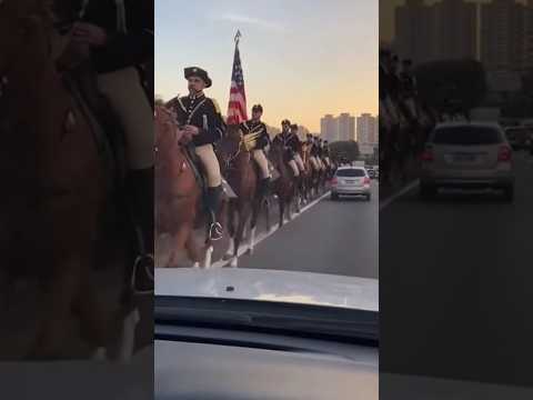 Cavalaria americana de 1800 em SP #viral #shorts #saopaulo #fyp