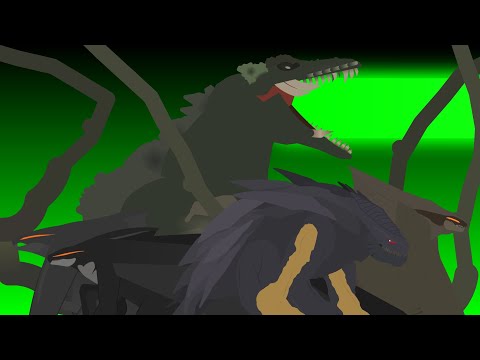 biollante vs queen muto, male muto, female muto, muto Prime | stick node animation