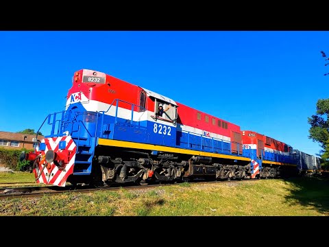[4K] Tren de tolvas graneras de NCA con destino a General Deheza pasando por Marcos Juárez!!!!!!