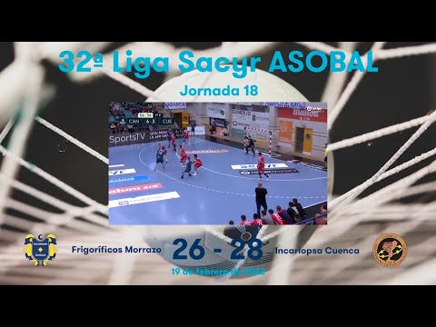 32ª Liga Sacyr ASOBAL J18: Frigoríficos Morrazo - Incarlopsa Cuenca 26-28