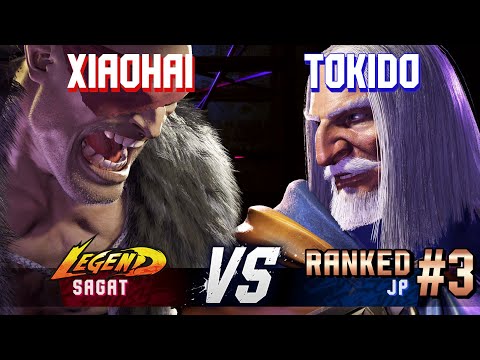 SF6 ▰ XIAOHAI (Sagat) vs TOKIDO (#3 Ranked JP) ▰ High Level Gameplay