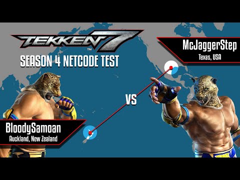 Tekken 7 Season 4 PC Netcode test - NZ to USA Ft10