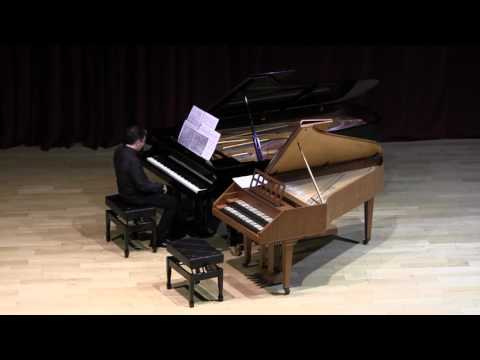 Harpsichord vs modern piano. Albero's Recercata Prima. Juan Ignacio Fernández