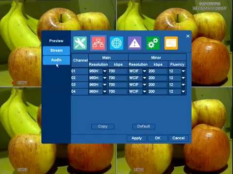 Reptile 504 CCTV Security DVR Menu. Same as 508 and 516