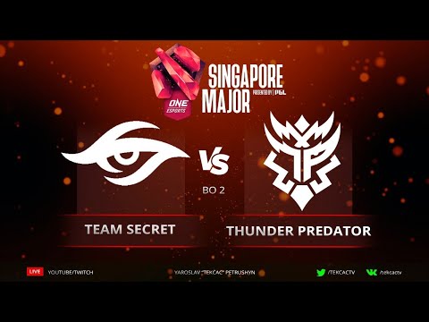 Thunder Predator vs Team Secret Dia 5 Playoffs Singapore Major Mr.choco y Imperius