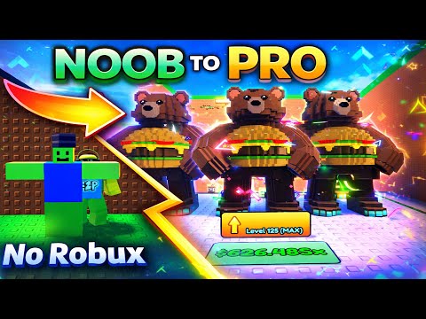 Free-To-Play | Noob to Pro in Escape Tsunami for Brainrots! | No Trading | No Robux | Roblox