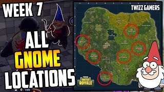 all 7 gnome locations fortnite search the hidden gnome in different named locations week 7 challenge - fortnite gnome locations season 7