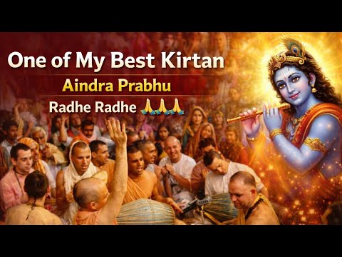 One Of My Favourite Kirtan 🫠🎉 Iskon Vrindavan | Aindra Prabhu | Vrindavan 