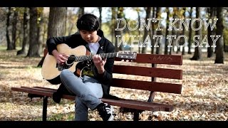 Ric Segreto - Don't Know What To Say (Fingerstyle cover by Jorell) INSTRUMENTAL | KARAOKE