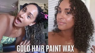 I TRIED HAIR PAINT WAX ON MY NATURAL HAIR- Does It Really Work?