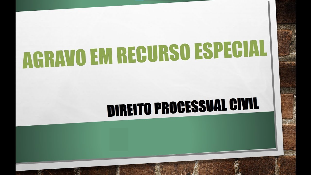 Agravo em Recurso Especial (modelo prático)