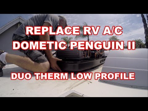 HOW TO REPLACE RV AC DOMETIC DUO THERM PENGUIN LOW PROFILE RV AC - 12 button to 5 button Conversion kit