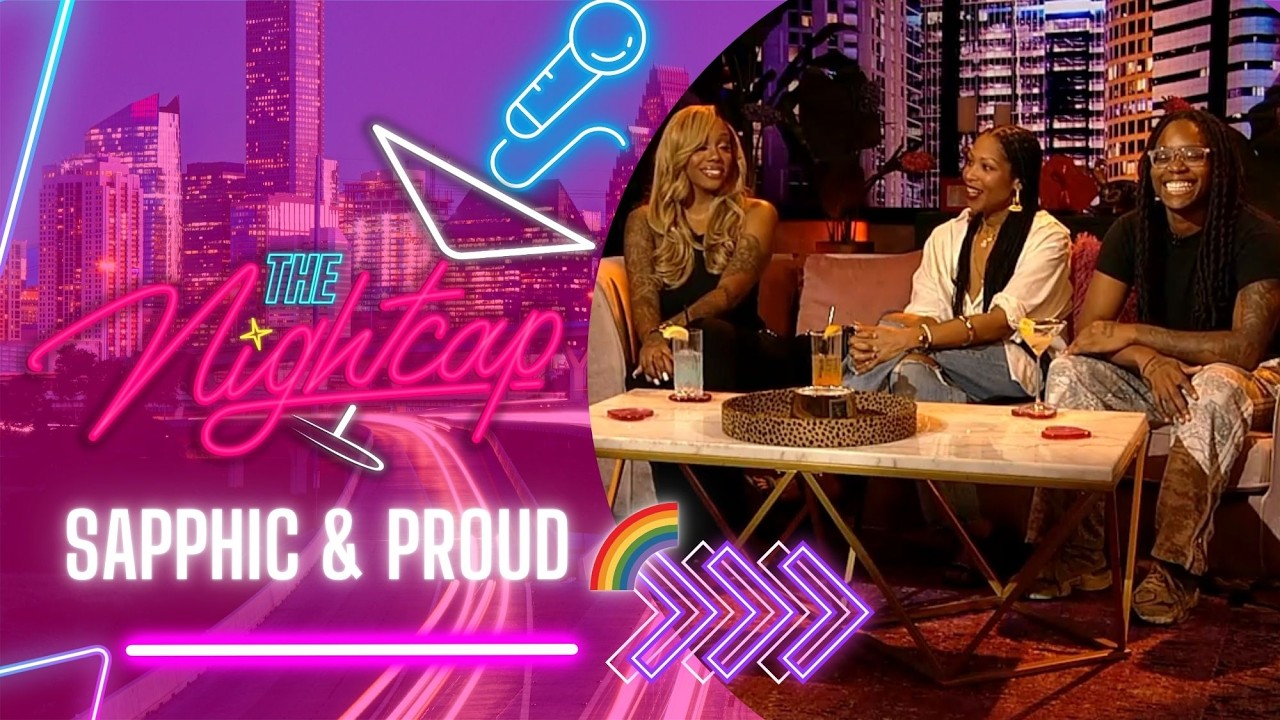 Desirée on the Nightcap pink couch, March 16, 2026