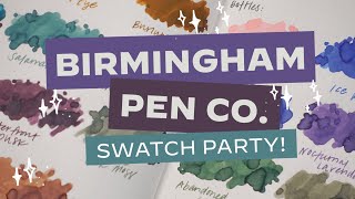 Let’s Swatch All the Birmingham Pen Company Inks I Have!
