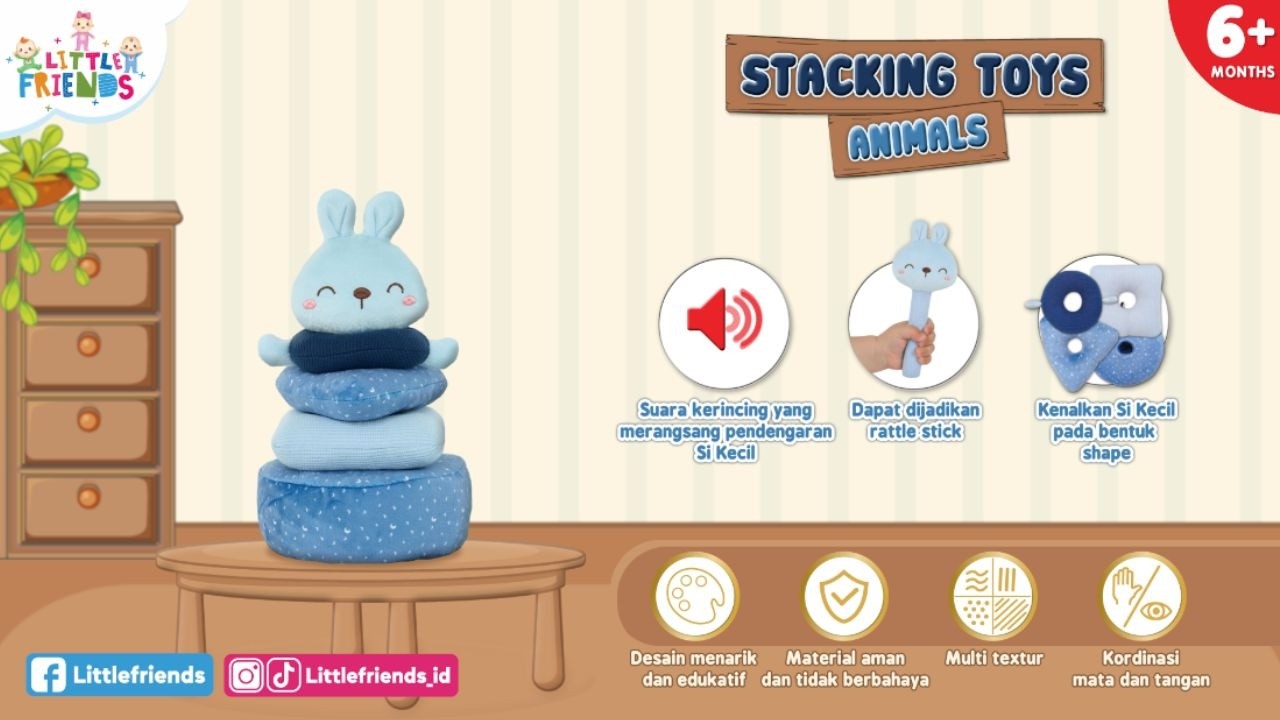 Stacking Toys Animal Series Bunny LFS8050 Little Friends