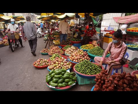 Morning Food Market At Phsar Century Plaza - Walking Around Century Plaza Market @ Por Chentong