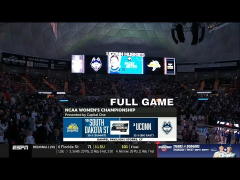 South Dakota State vs UConn - Mar 24, 2025 | NCAA Women's Second Round