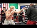 LOGAN PAUL IS RIPPED FOR PRO BOXING DEBUT - FULL WORKOUT FOR KSI REMATCH