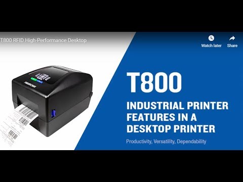 Printronix T800 Enterprise-Level Desktop Thermal Label Printer video thumbnail