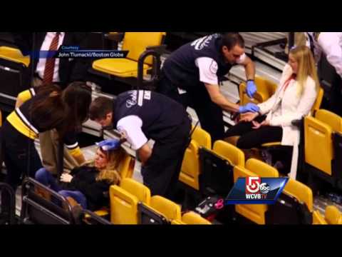 Fans injured in net fall at Bruins game