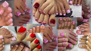 Most Colorful Acrylic Toe Nails Designs for Beautiful Ladies | Gel Polish Toe Nails Designs