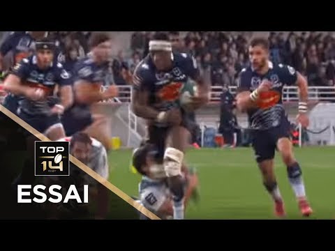 TOP 14 - Essai Yoan TANGA (SUA) - Pau - Agen - J18 - Saison 2018/2019