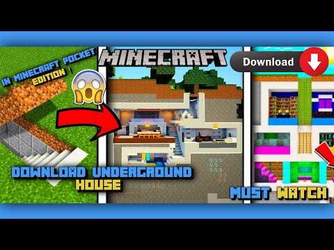 Soft GamerX - How to download Underground House Map In Minecraft Pocket ||  Hindustani Gamer Loggy underground Map