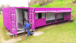Man Builds Dream Container House with Terrace | Start to Finish by @PLAHOUSE-CONTAINER