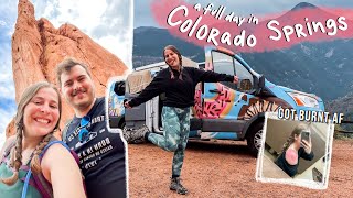 A Busy Day in Colorado Springs! Hiking Red Rock Canyon, Garden of the Gods, & a Haunted Cave Tour!