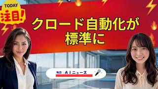 【AIニュース】クロード自動化が標準に | 2026年08月11日