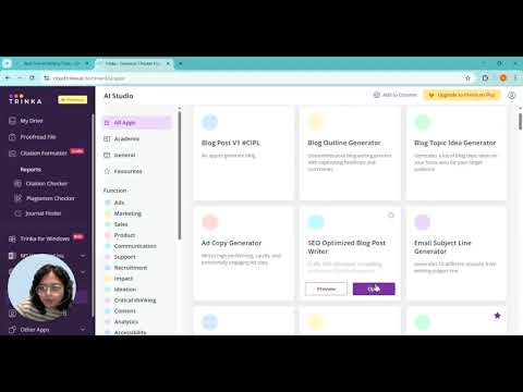 Trinka AI Studio Walkthrough | Best Academic Writing & AI Tools for Researchers & Students