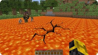 ¡¡APARECE AGUJERO GIGANTE EN LA LAVA EN MINECRAFT!!