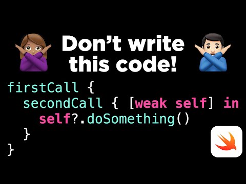 Don't write this code! (or you'll get a memory leak)