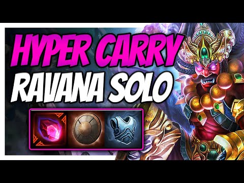 HYPER CARRYING THE GAME WITH THIS RAVANA BUILD! - Smite Ravana solo Ranked
