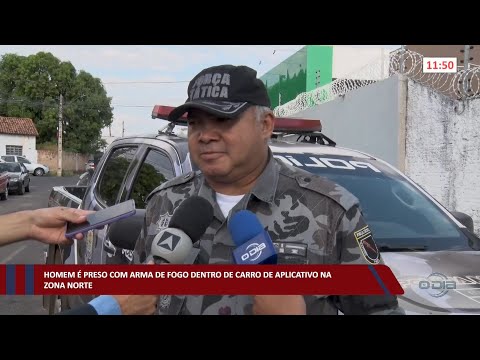 Homem é preso com arma de fogo dentro de carro de aplicativo na zona norte 11 10 2022