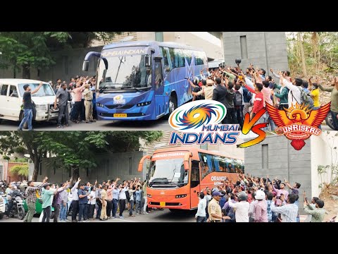 Mumbai Indians And Sunrisers Hyderabad Team Arriving Uppal Stadium | IPL Match 2023 | Creket |